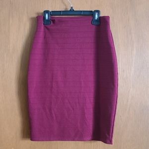 BodyCon Burgundy Skirt